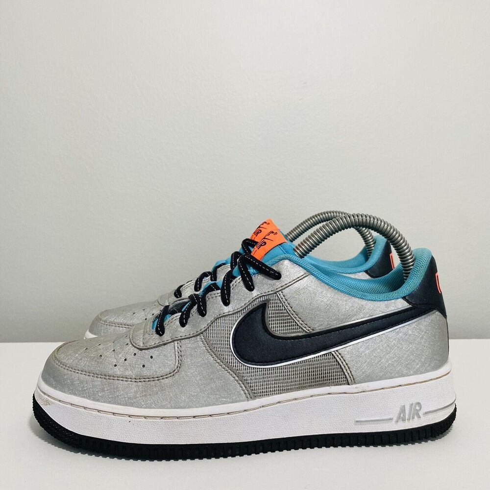 Nike Air Force 1 One Low Boys 6Y Shoes Silver Gray Space To Dream CW6011-001 - Picture 5 of 12